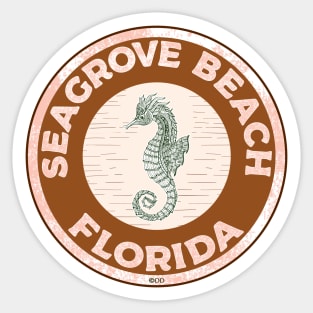 Seagrove Beach Florida Crab 30A 30 A Emerald Coast Walton County Sticker